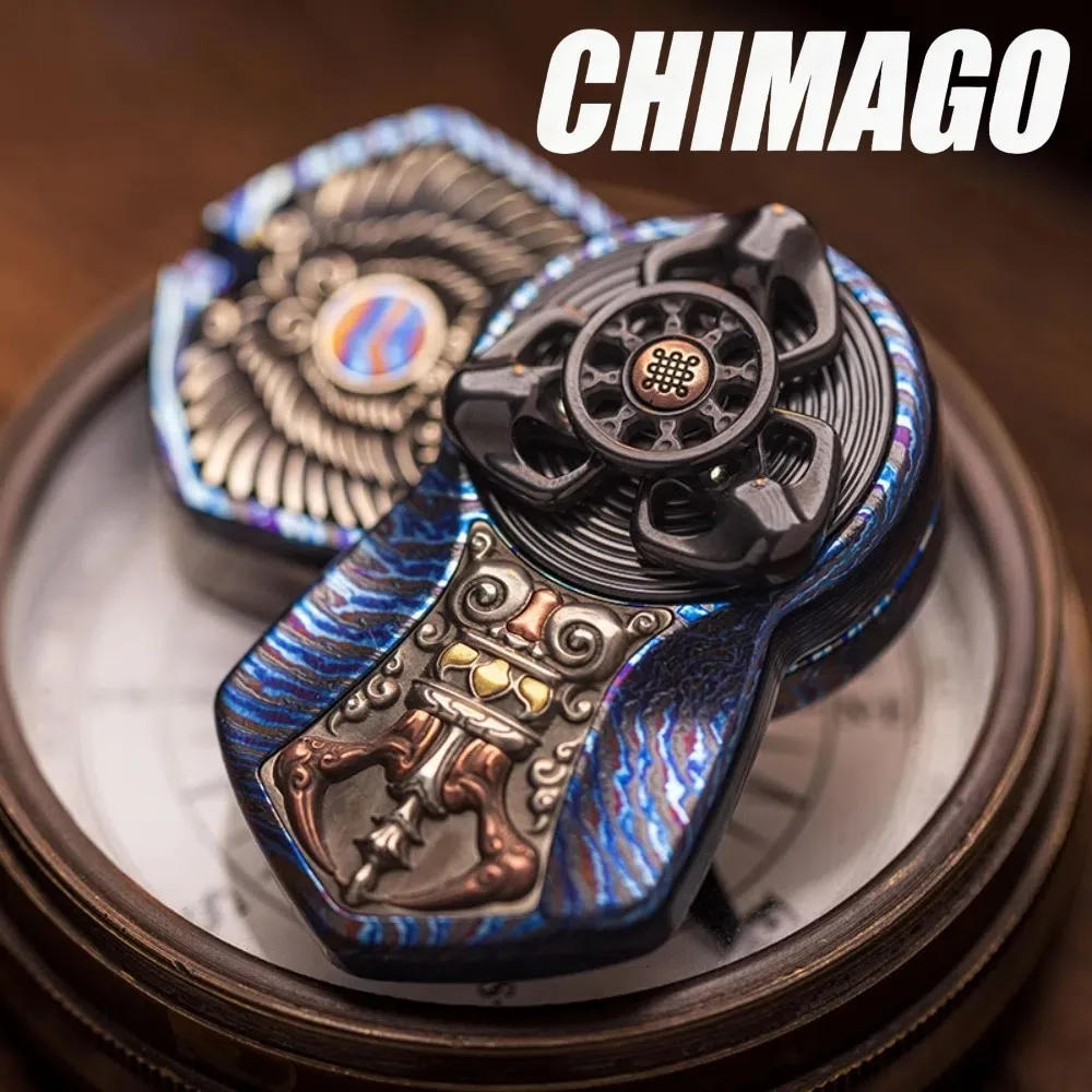 CHIMAGO EDC Fidget Slider All Materials Rotates Left And Right 360° Push Slider Office Desk Anxiety Relief Gadgets