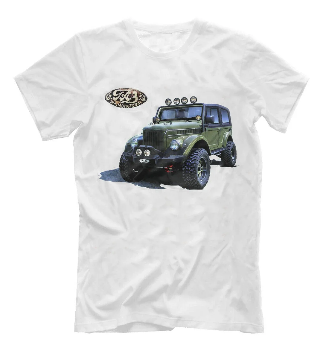 Summer Cotton Short Sleeve O-Neck Unisex T Shirt New S-5xl Soviet Russia Gaz 69 Retro Off-road Truck Mens clothing  oversized