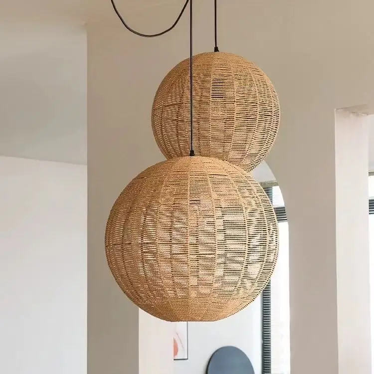 Mid Century Living Room Pendant Light Bedroom High End Retro Homestay Bar Designer Style Dining Room Decor Lamp Changeable