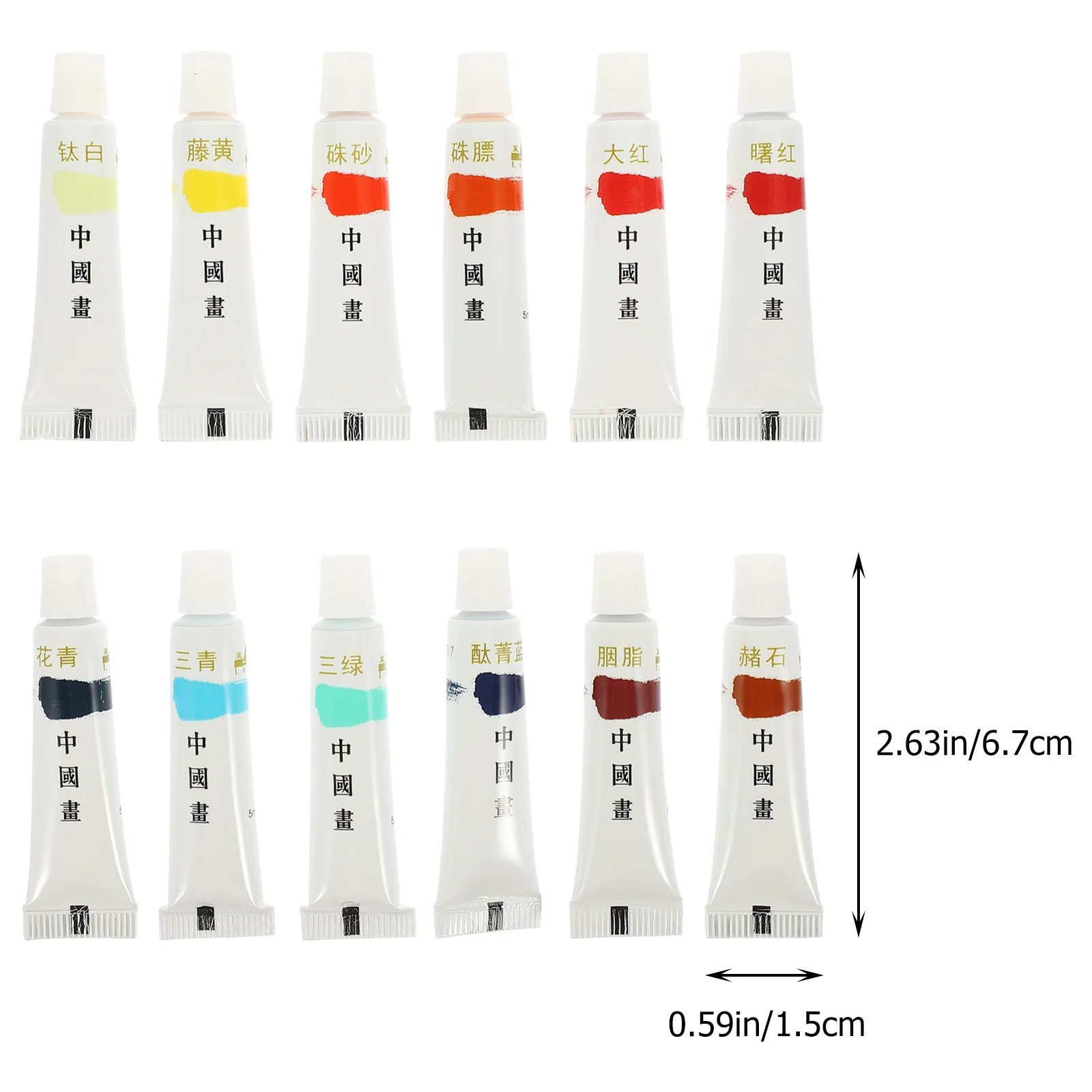 مجموعة واحدة من صبغ اللوحة الصيني التقليدي متعدد الألوان، صبغة إبداعية محمولة خفيفة الوزن وصديقة للبيئة ومناسبة للمناظر الطبيعية #5