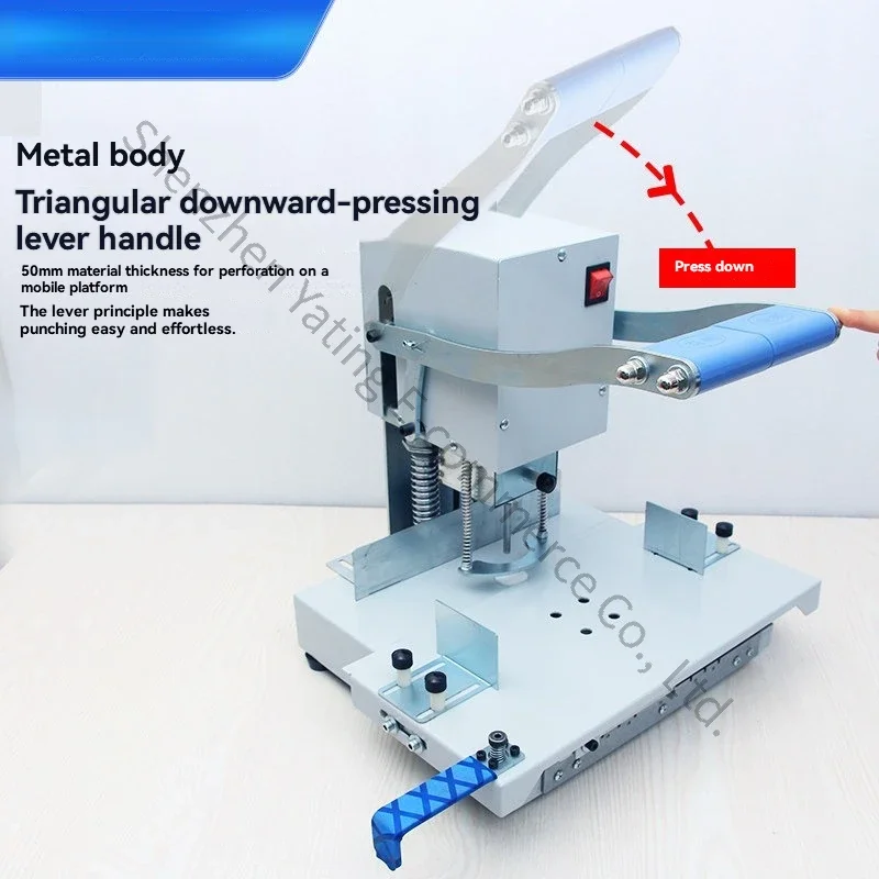 Ancient Book Punching, Ancient Book Binding Machine Loose-leaf Punching Machine  Porous Punching Machine