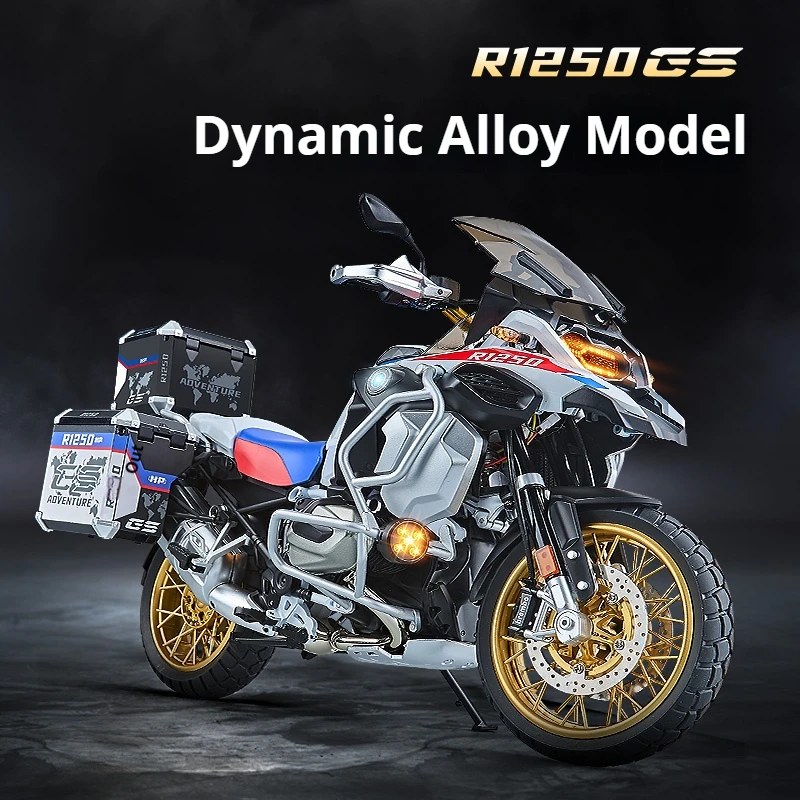 

1:7 for BMW GS R1250 ADV Alloy Motorcycle Model Spray Function Boyfriend Gift Home Decoration Collection Toy Car Christmas Gift
