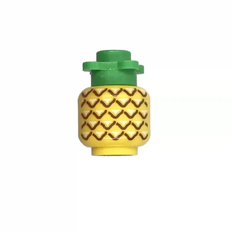 10PCS MOC Bouwblok Fruit 22667 Kers 33051 Appel Ananas Sinaasappel Citroen Plakjes 33172 Wortel Watermeloen Aardbei DIY Speelgoed