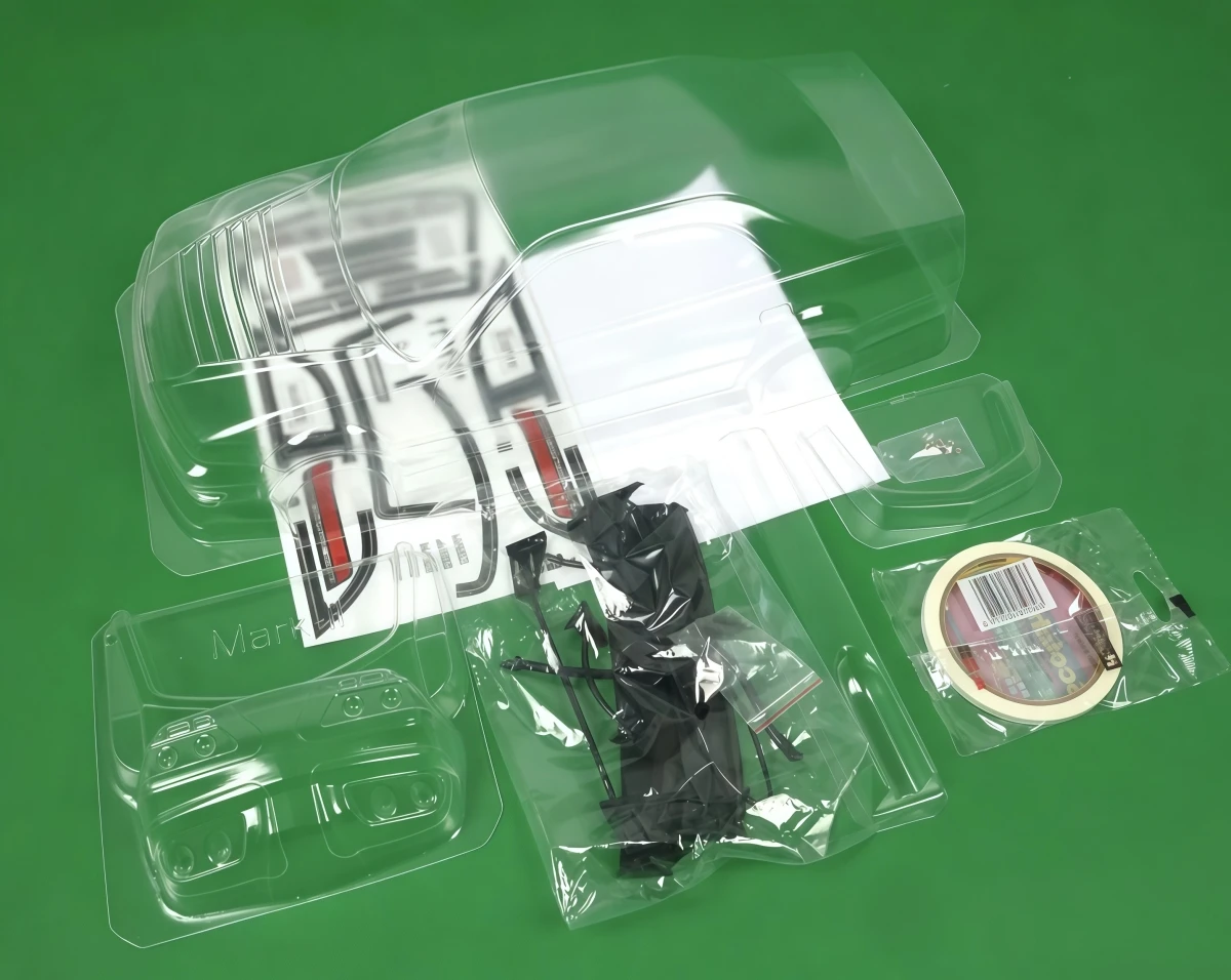 1/10 JZX Mk2 RC Drift Clear PC Body Shell 195mm Width 258mm WB w/ Light Buckets, Rear Wing, 3D Print Mirrors & Decal Sheet