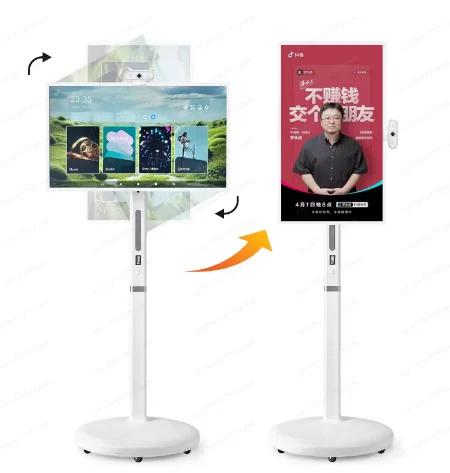 

Smart Touch Screen Portable TV, Mobile Monitor with Stand, HD Portable Display for Home Travel