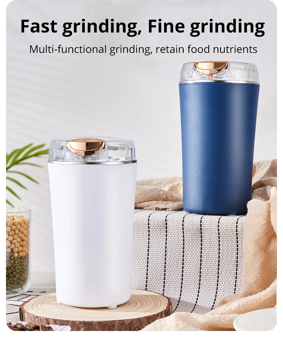 Small Electric Grinding Machine Grain Grinder Coffee Grinder Stainless Steel Nuts Beans Grains Mill Herbs for kitchen image 6