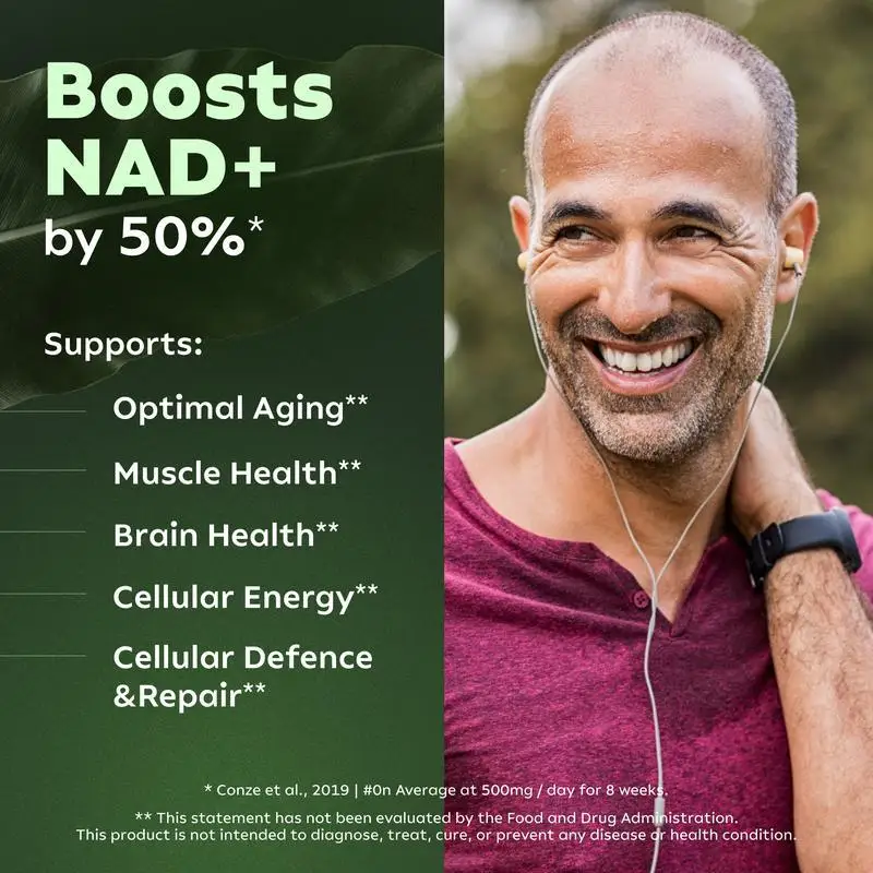 NAD+ Resveratrol Supplements NAD+Anti Aging and Natural Cell Regeneration Capsules