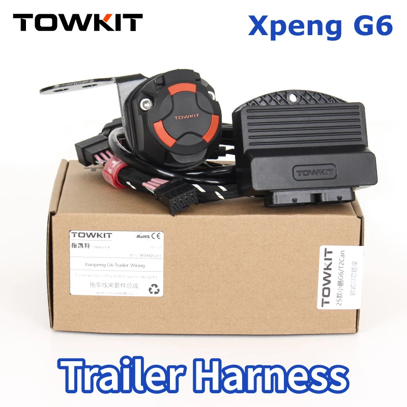 

TOWKIT для Xpeng G6, жгут проводов прицепа, европейский 13/7-контактный сигнал заднего фонаря для прицепа, австралийский 12/7-контактный xiaopeng G6