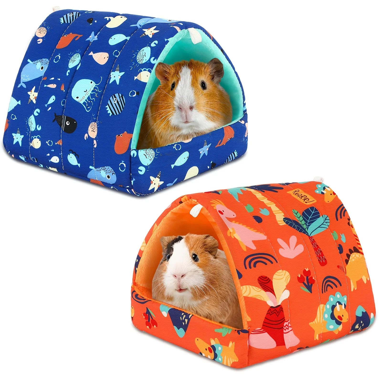 1 ud. Cama para pájaros con estampado lindo, mini jaula, tapete para conejos y ardillas, nido para cobayas, casa para hámster, cama para dormir para animales pequeños, jaula colgante para mascotas
