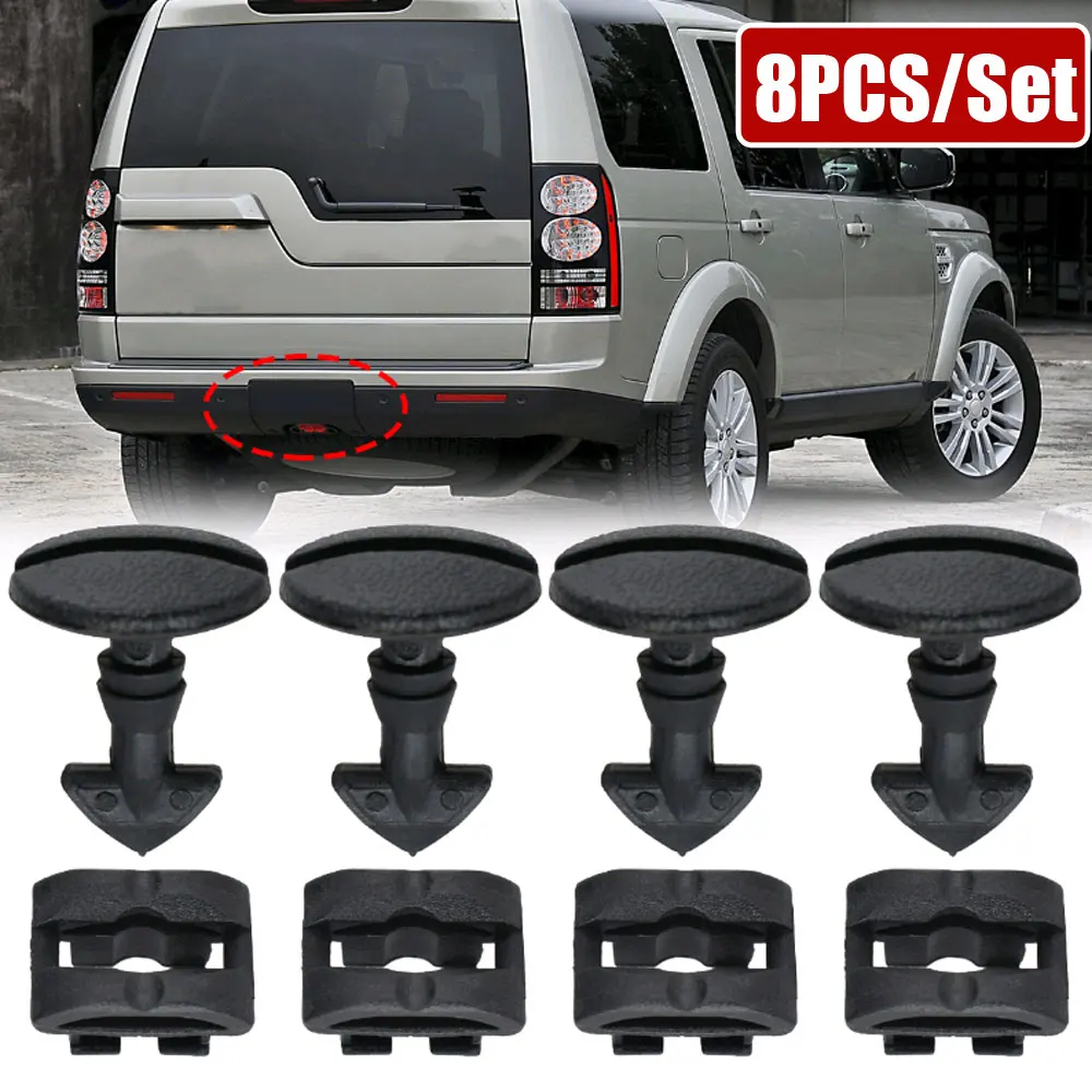 8pcs Car Rear Bumper Turn Lock Twist Clip Tow Eye Cover for Land Range Rover Sport Discovery Sport 3 4 LR2 LR4 LR3 Freelander 2