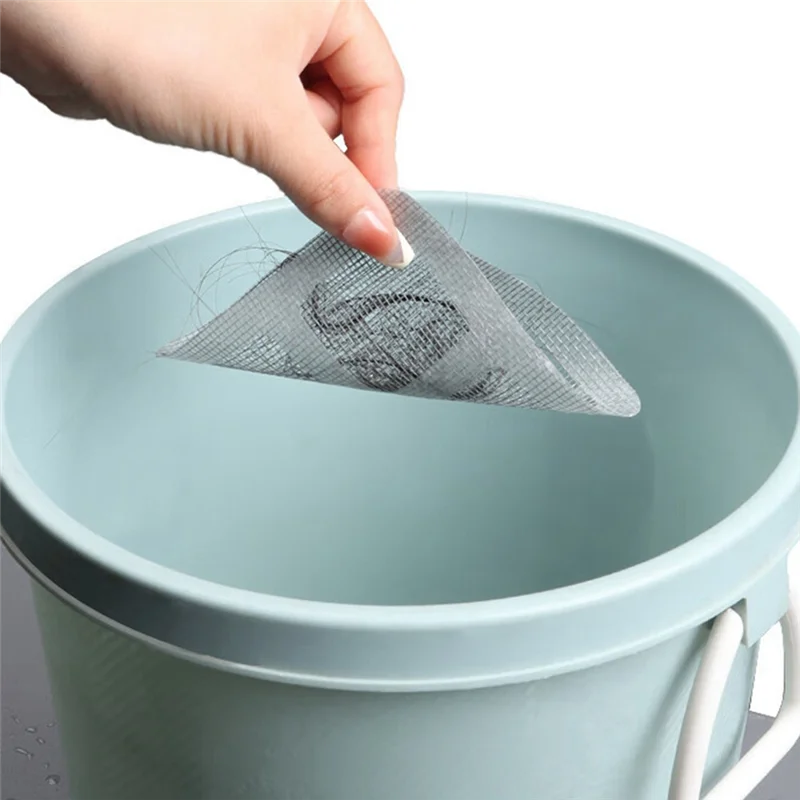 PORK-100Pcs 바닥 배수 스티커, 일회용 샤워 배수 헤어 캐처, 일회용 바닥 배수 스티커, 일회용 배수 커버 Du