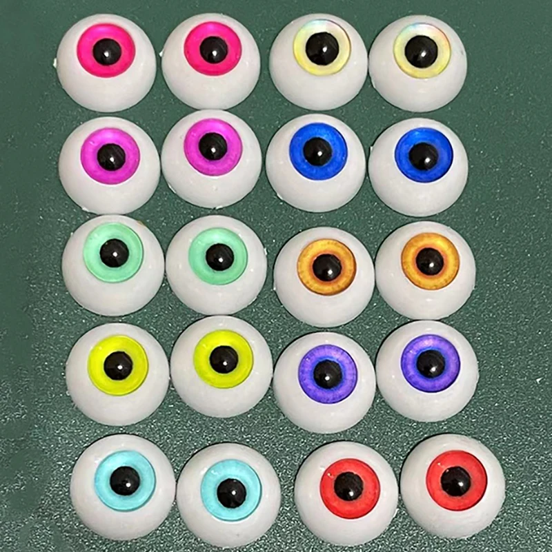 2 Pairs 12mm/14mm Eyeball DIY Toy Eye Plush Animal Eye Accessories Doll Eyeball BJD Eyes