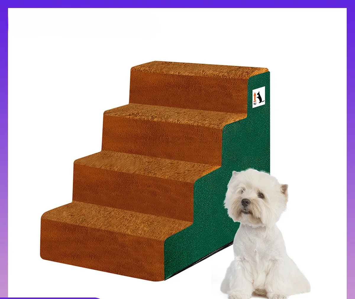 Pet Ladder Four Layers Can Be Assembled and Disassembled Dog Ladder Cat Household Bunk Bed Anti-slip Multi-step Pet Supplies