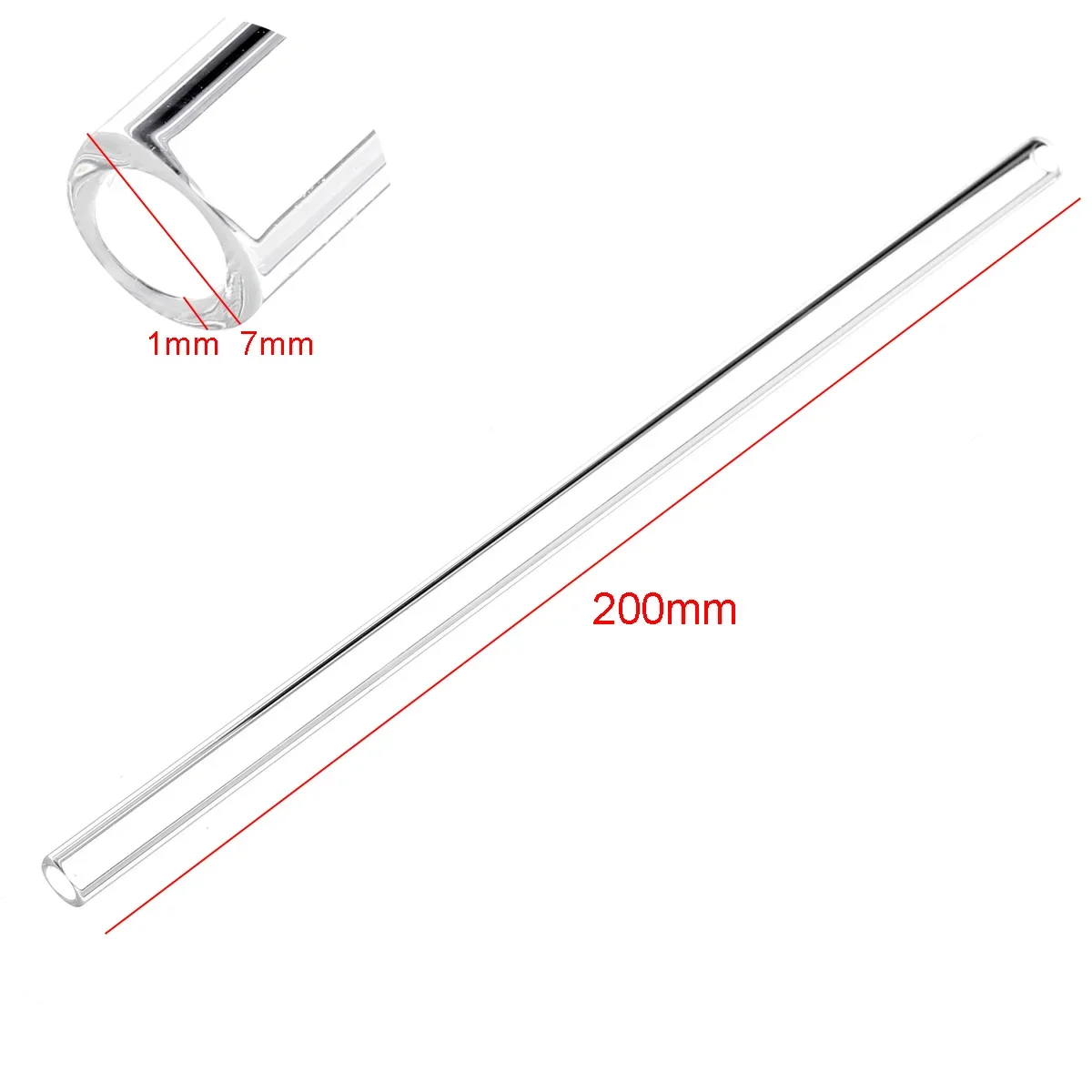 10Pcs/Set Blowing Tubes Non-one-time 200mm Long Thick Wall Laboratory Test Tube New Transparent Pyrex Glass School Lab Supplies view 2