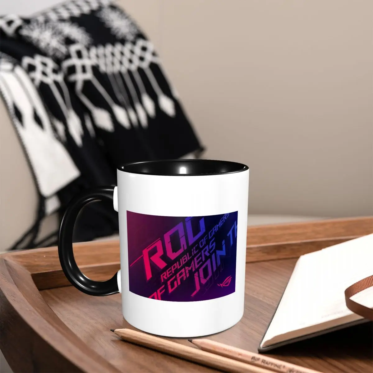 Join The Republic Of Gamers Rog Asu Mug Funny Ceramic Coffee Cups Tea Mugs Milk Cup Drinkware Gifts for Friends