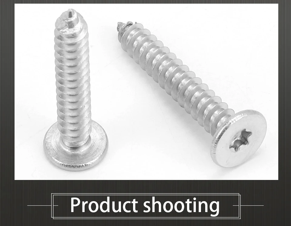 JUIDINTO 10-50 Stück 304 Edelstahl Torx Ultra-Dünne Flachkopf-Blechschrauben M2-M5 Sternschrauben mit Super-Niedrigprofil – Detail 8