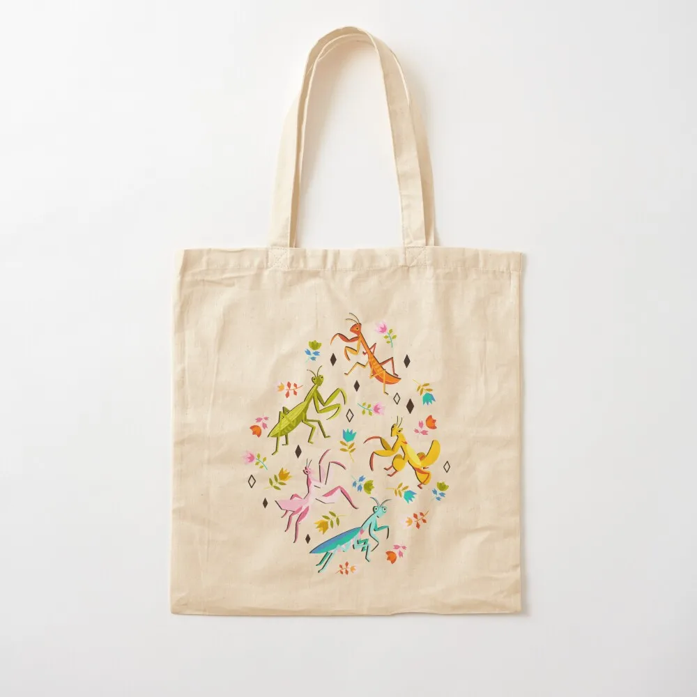 An Unordinary Array of Praying Mantises - Kelly Green Tote Bag