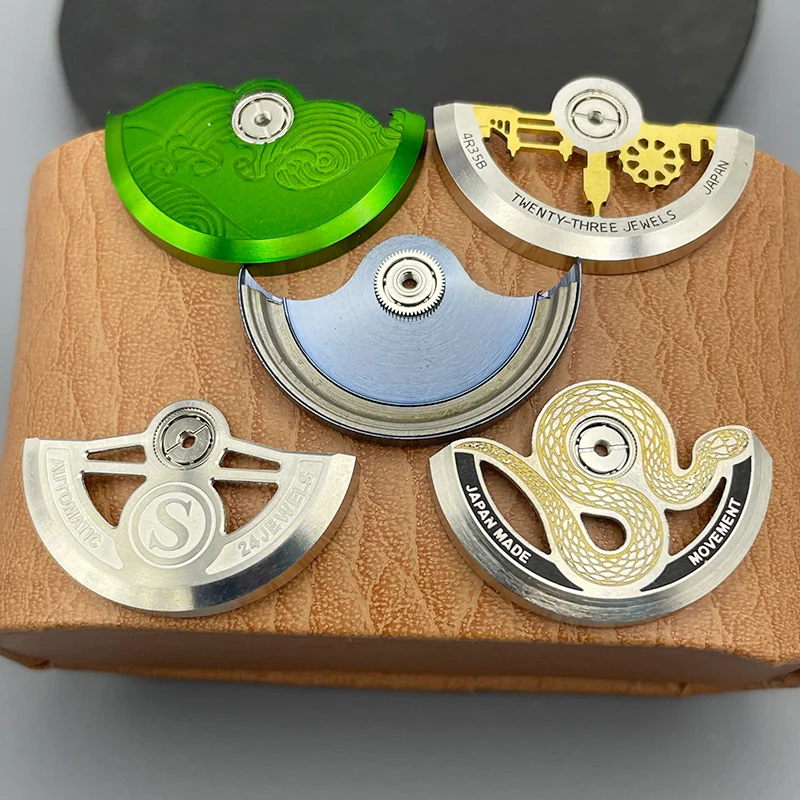 Stainless Steel NH35 NH36 Rotor Pendulum Oscillating Automatic Hammer Rotor Fits NH34 NH35 NH36 NH38 4R35 7S26 Watch Movement