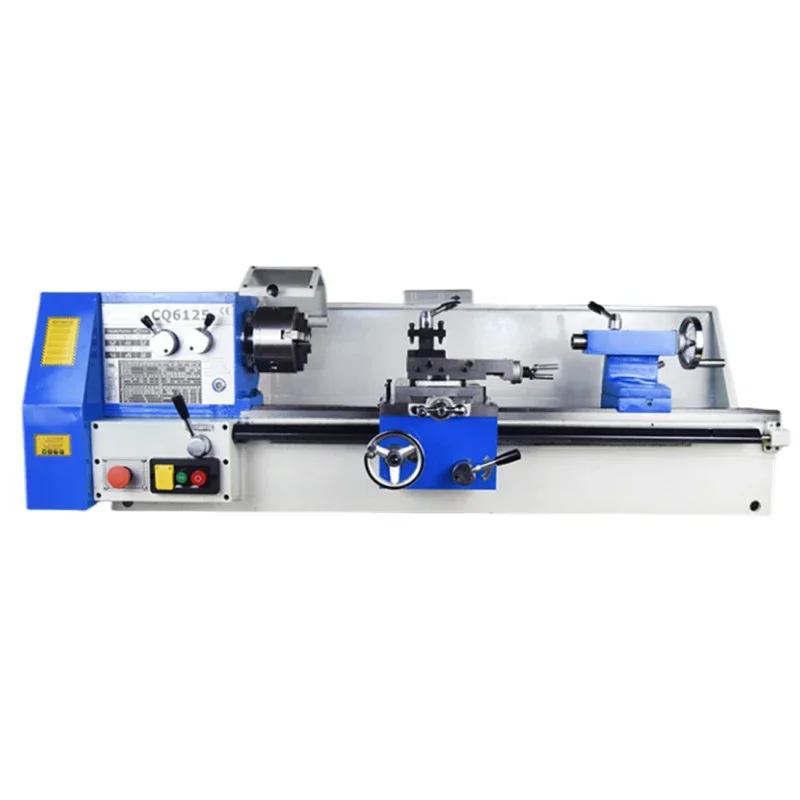 CQ6125 Lathe Multifunctional high precision metal  micro small lathe woodworking bench lathe small household machine tool