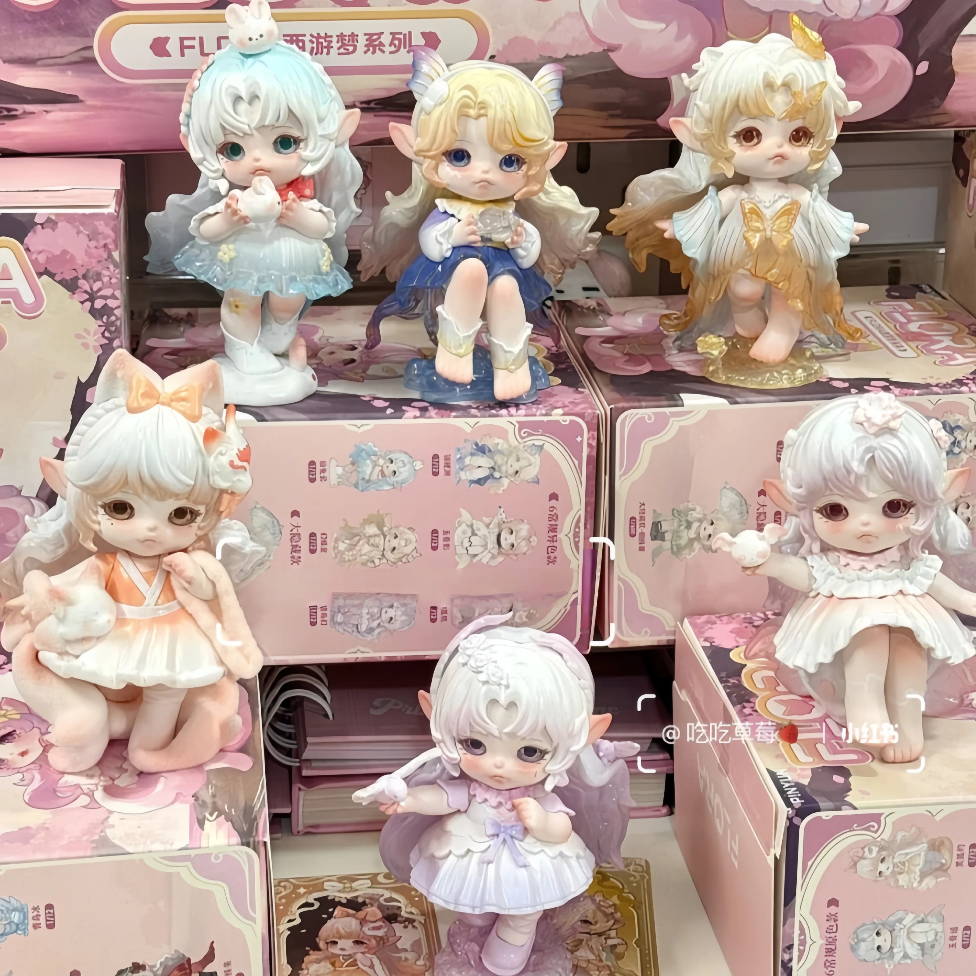 رحلة فلورا الأصلية إلى الغرب حلم صندوق أعمى لطيف زخرفة لعبة دمية الاكسسوارات اليدوية هدية للفتيات #1