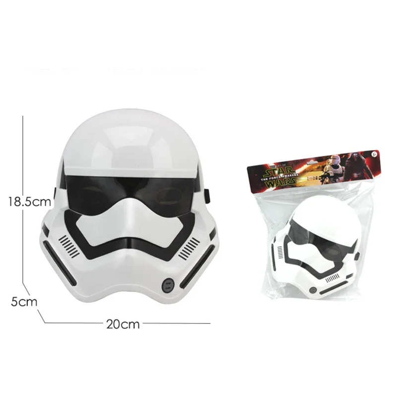 LED Glow Flshing Mask Plastic Black White Warrior Masks Helmet Costume Halloween Party for Cosply Mask