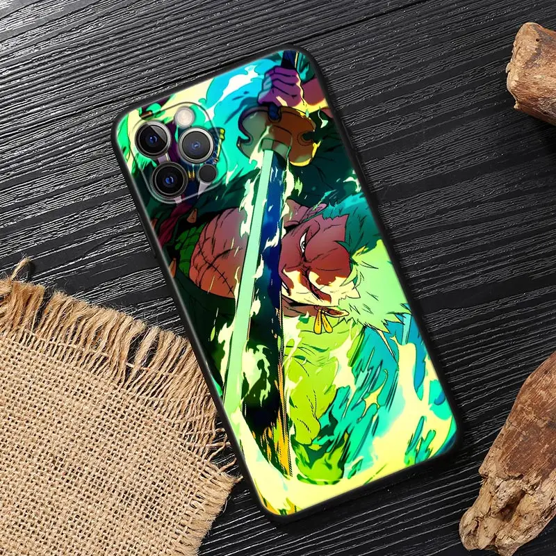Luffy Gear-5 Zoro One Pieces Funda For iphone 17 Case For iPhone 16 15 11 12 13 Mini 17 Pro Max 16 Plus 17E 16E Air Soft Cover view 6