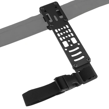 Coldre de pistola modular de metal, adaptador compatível com plataforma qls, coldre tático, faixa de perna, caça, airsoft, tração rápida