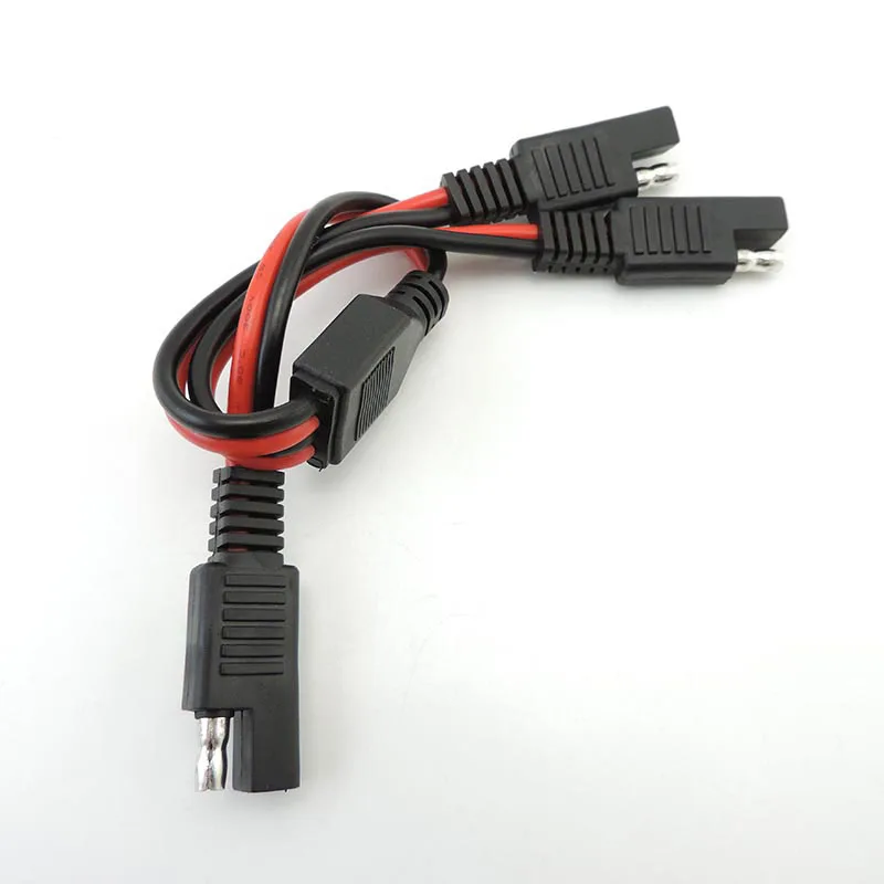 14AWG 20A 1 SAE to 2 Sae Power Extension Solar Panel system Cable Quick Disconnect Plug connector Splitter Cord For Car Battery