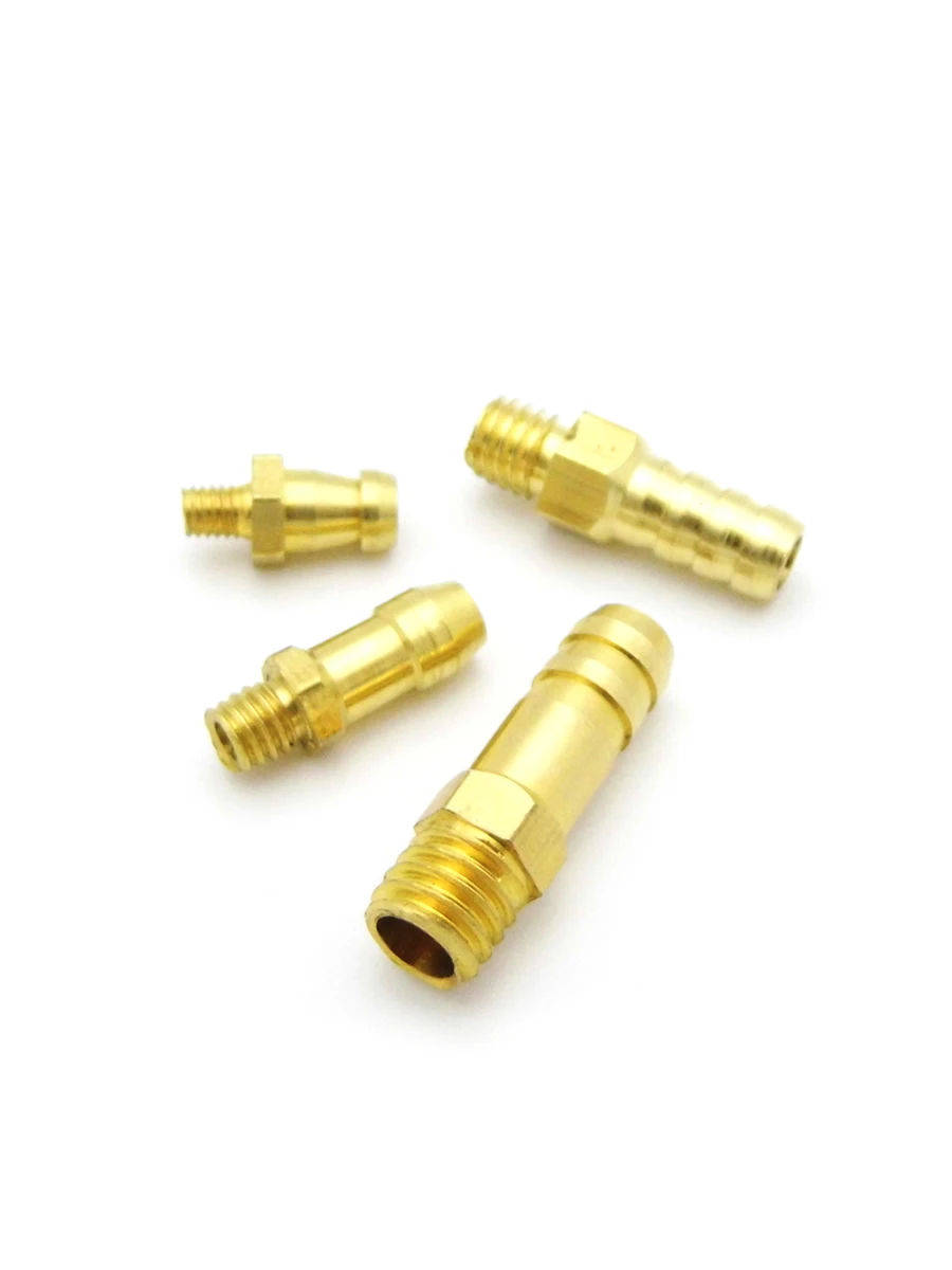 Boquilla de cobre para grifo de pezón, boquillas de combustible de agua para barco a control remoto, marino, MONO, gato, 10 Uds.