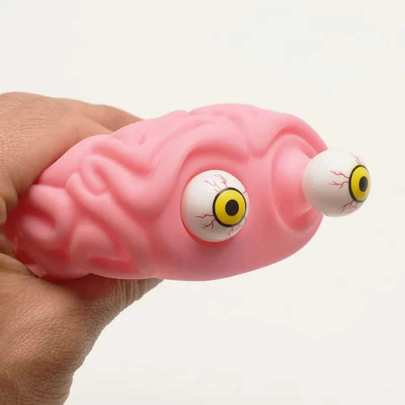 Anti Stress Flippy Brain Squishy Eye Popping Squeeze Fidget Toy Cool Stuff Kids Autism Anxiety Relief Toy Weird Stuff