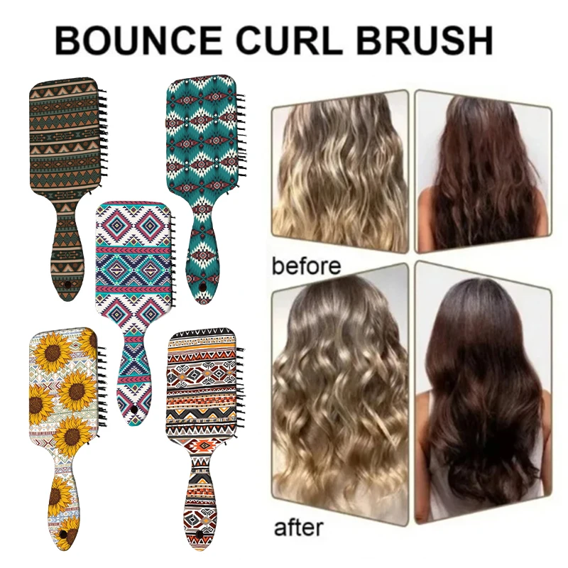 Bohemian Style Air Cushion Brush Airbag Scalp Massage Comb Detangling/Wet Curly Hair Brush Anti-static Comb Styling Tool