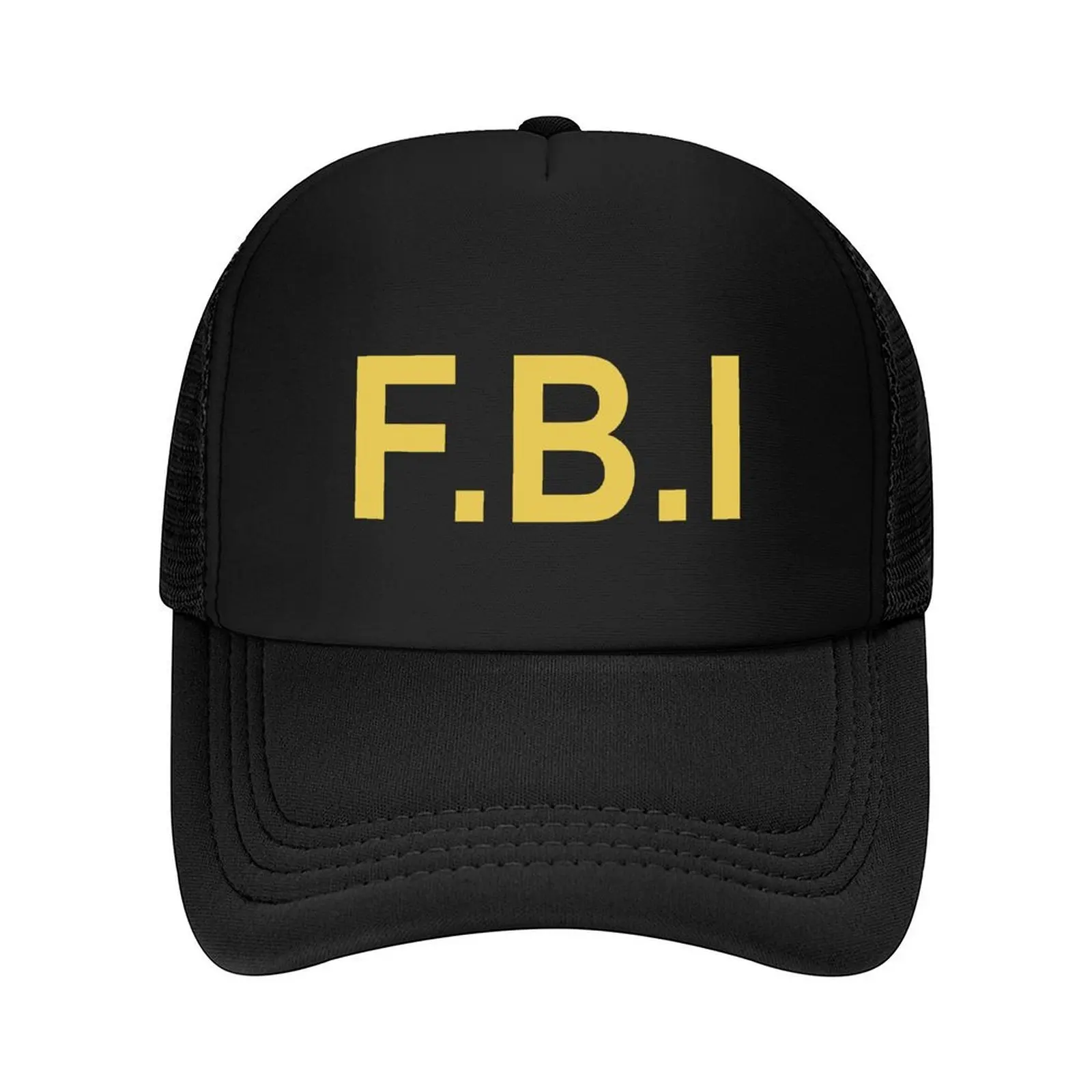 

FBI - Logo Yellow Baseball Cap Designer Hat hard hat cute Golf Hat Man Caps Women Men's