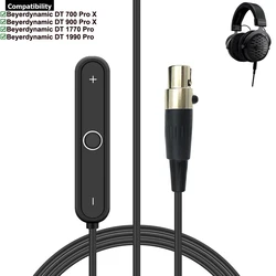 Mini XLR 3 Pin Female Bluetooth 5.0 A2DP Adapter Wieless Receiver For Beyerdynamic DT 700 900 1990 1770 Pro X Headphones