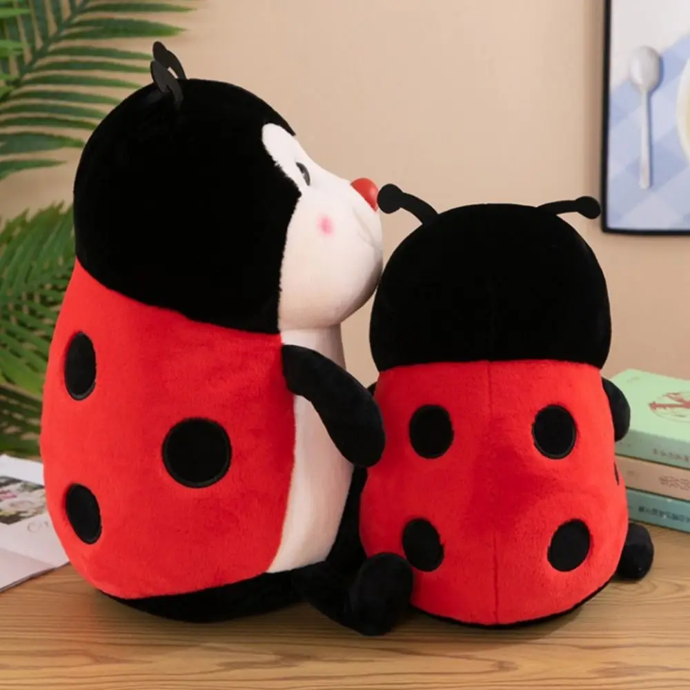Insect Coccinellidae Pluche Speelgoed 3d Ogen Dier Lieveheersbeestje Pluche Pop Kawaii Cartoon Simulatie Insect Knuffels Volwassenen Kinderen