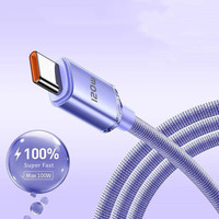 USB Type C Cable 6A 120W Fast Charging Data Cable Mobile Phone Cord Line 0.25M/1M/2M For Huawei Xiaomi 14 15 Oneplus Samsung S24