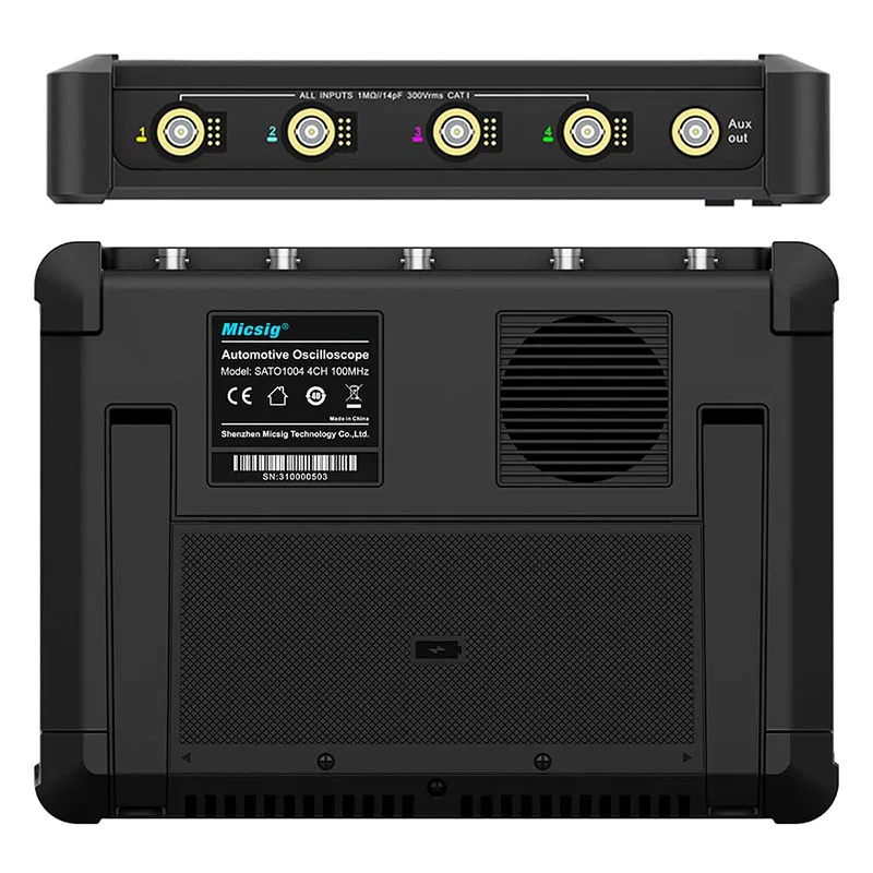 

Micsig SATO1004 Automotive Oscilloscope 100MHz 4 1GSa/S Digital Tablet Portable Oscilloscope with Suitcase
