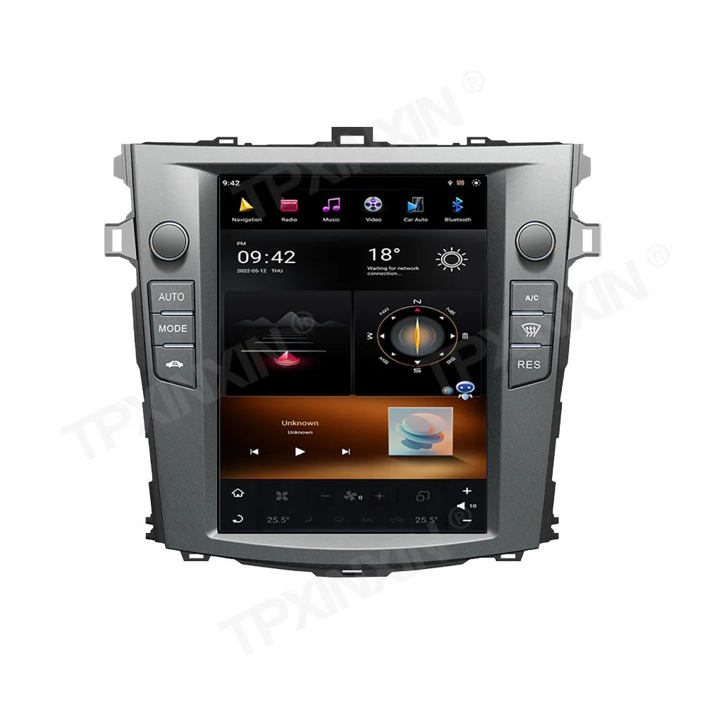 8GB+256GB Android 13.0 For Toyota Corolla 2007-2013 Radio Wireless Carplay Multimedia Video Player Stereo GPS Navigation