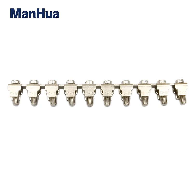 ManHua 10Pcs FBI 10-15 Fixed Bridge UK Type Terminal Block Accessories For UK35 UIK35 DIN Rail Terminal Blocks