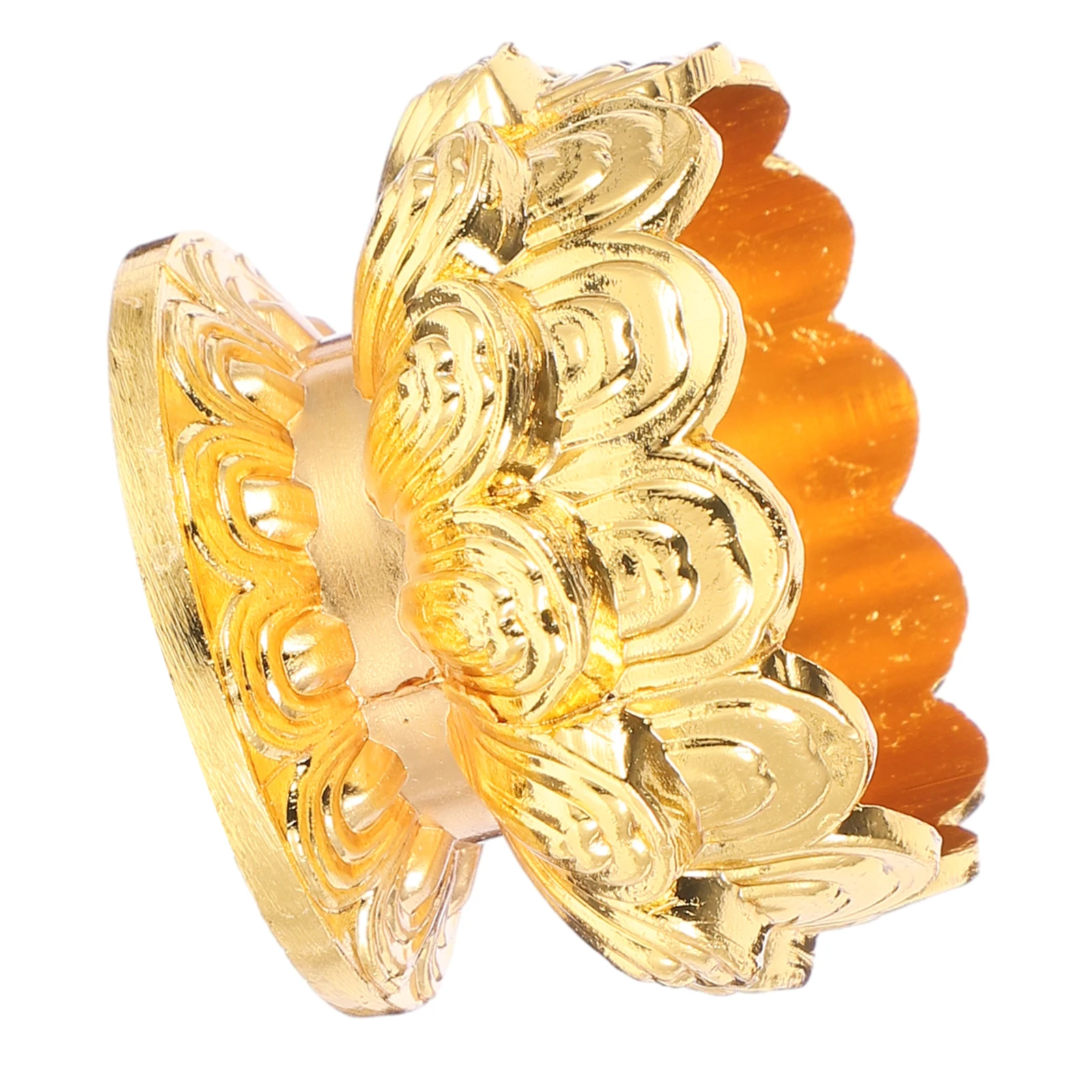 

Decorative Lamp Holder Lotus Holder Vintage Design Decor for Buddhists Lovers Altars Festivals Gifts