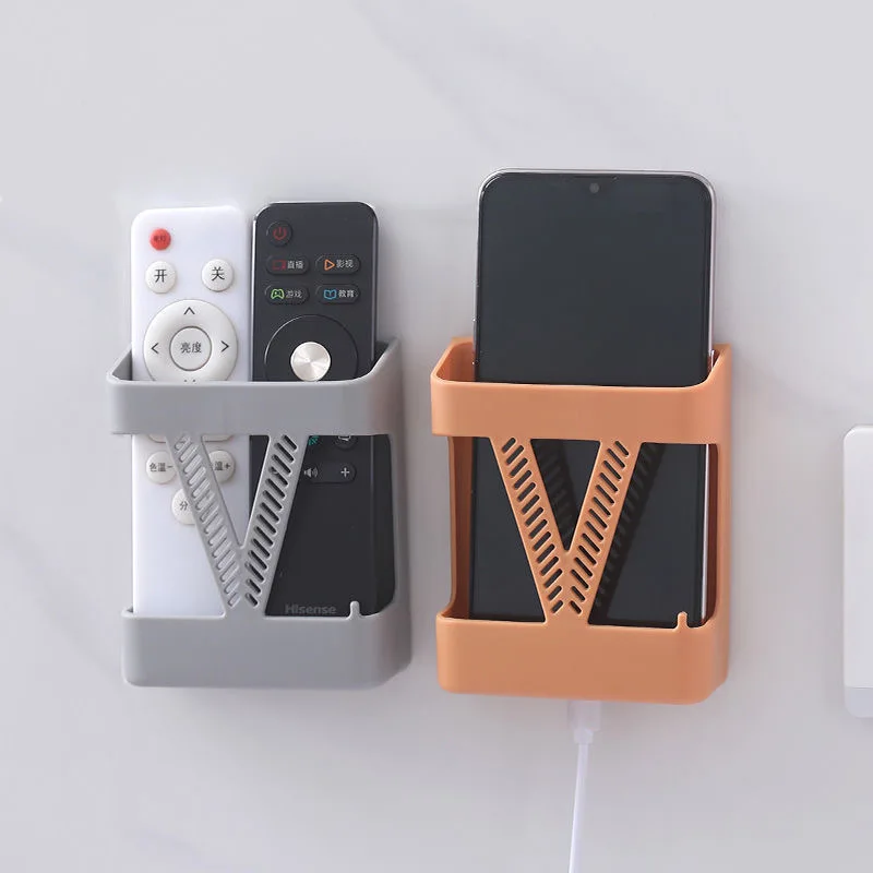 

Универсальный настенный держатель для зарядного устройства и телефона, подставка, вешалка с дистанционным управлением, подставка с крючком, подвесная коробка для хранения, стойка, Домашний Органайзер