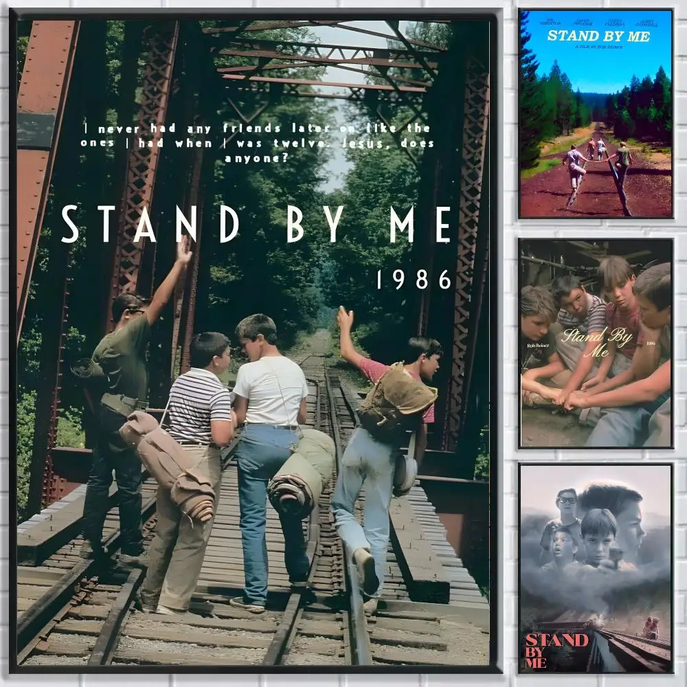 Classic Movie S-Stand By M-Me Poster Self-adhesive Waterproof Paper Stickers For Wall Decoration In Bedrooms And Bar Rooms
