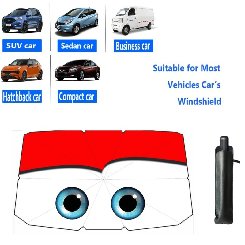 Auto-Frontscheiben-Sonnenschutzschirm Sommer-Sonnenschutz Parasol Auto-Sonnenblende Abdeckung Sonnenschutz Auto-Innenraum-Kühlzubehör – Detail 10