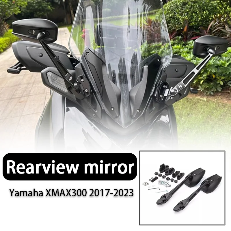 

Xmax300 Motorcycle Accessories Mirror Set Suitable For Yamaha XMAX300 2017-2023 Rearview Mirror Forward Bracket Set X MAX 300