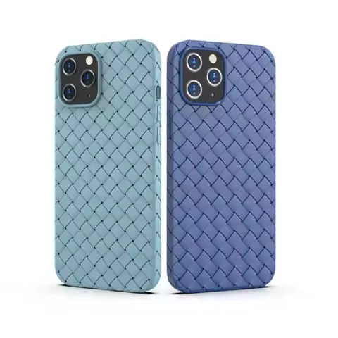 Woven Grid Phone Cases for iPhone 14 13 12 11 Pro Max 7 8 Plus Mini SE Pro XS Max XR X Soft Shockproof Slim Cover