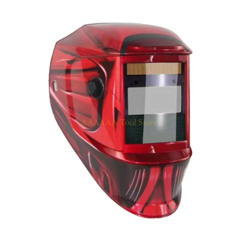 A2BE หน้ากากหมวกกันน็อคสำหรับงานเชื่อมพลังงานแสงอาทิตย์จอแสดงผลสี True DIY