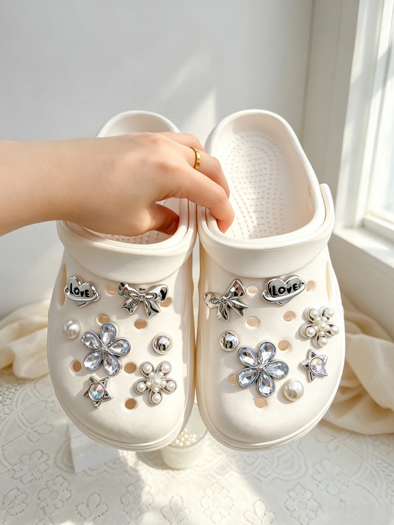 14-piece shoe decoration DIY casual shoe decoration - An interesting and versatile way to personalize your footwear