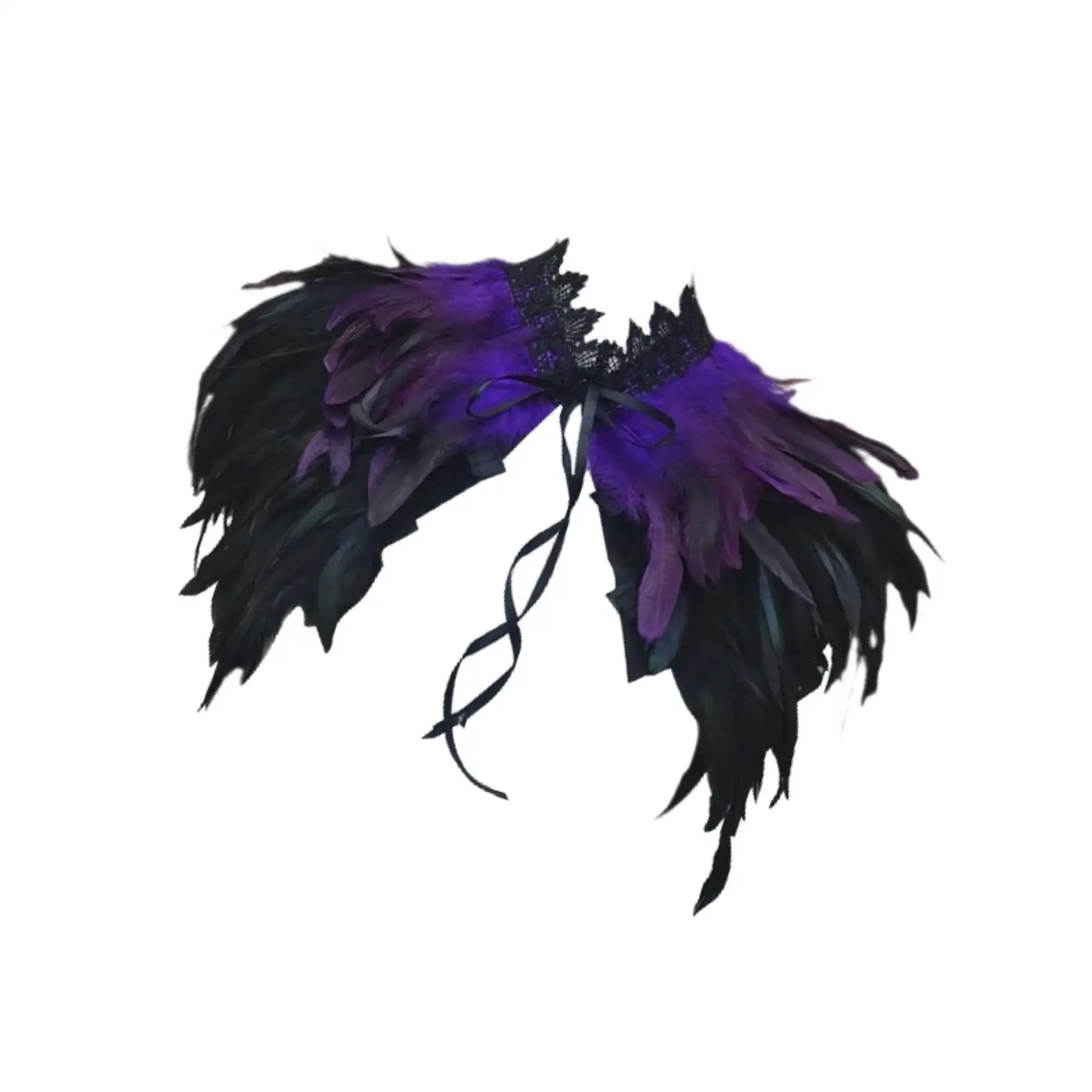 Feather Shawl Shrug Lightweight Comfortable Halloween Costume Accessories Dressing up for Cosplay Stage Performance Role Play