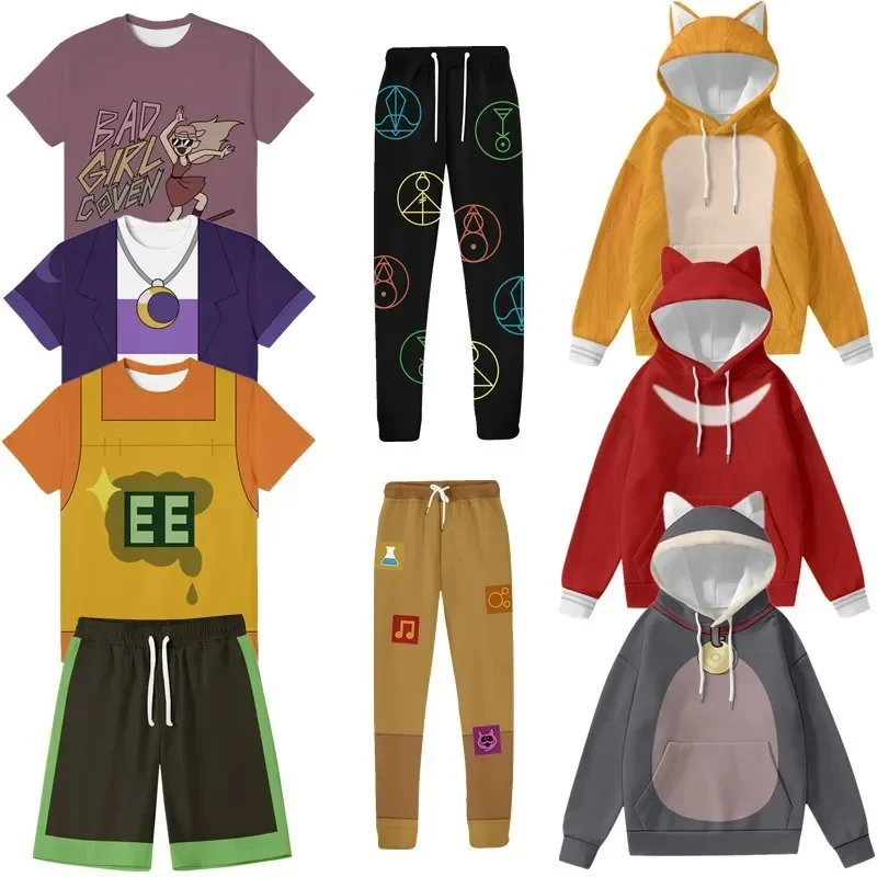 Anime The Owl Cos House 3 King Dad T-shirt cosplay Costume cosplay estivo Willow Park Abito a maniche corte Halloween per uomo