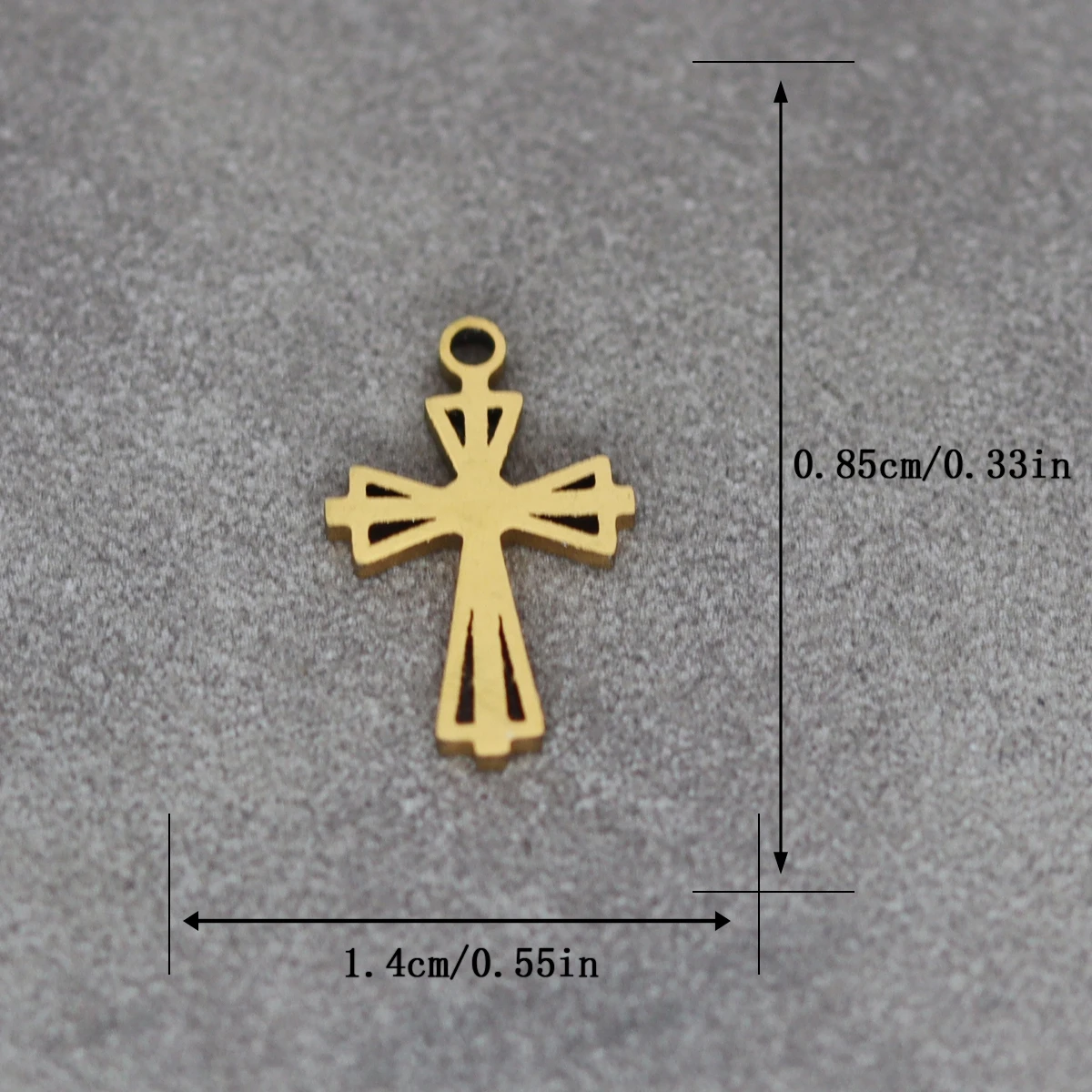 3pcs Stainless Steel Charm Cross Charm For Necklaces Religious Jesus Pendant DIY Bracelet Necklace Findings Jewelry Making