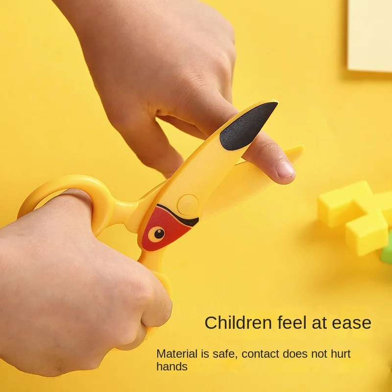 Plastic Safety Scissors Toddlers Training Scissors Paper Cutter For Kids Children DIY Art CraftToddlers Training Scissors Traini